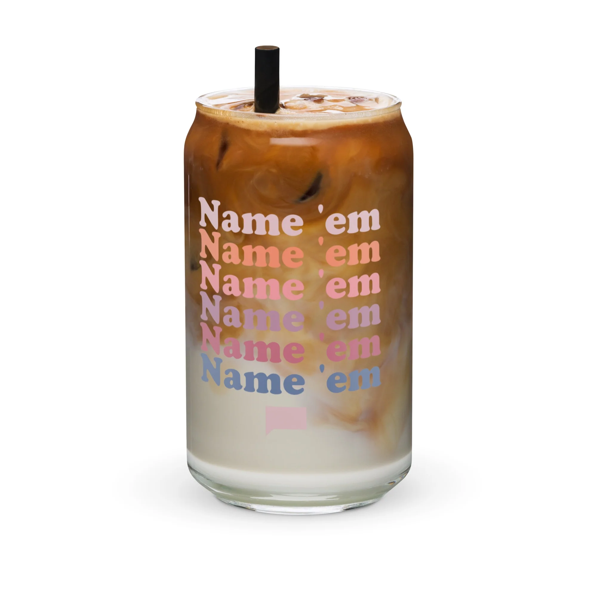 The Real Housewives of Beverly Hills Name 'Em Can Shaped Glass - Image 2