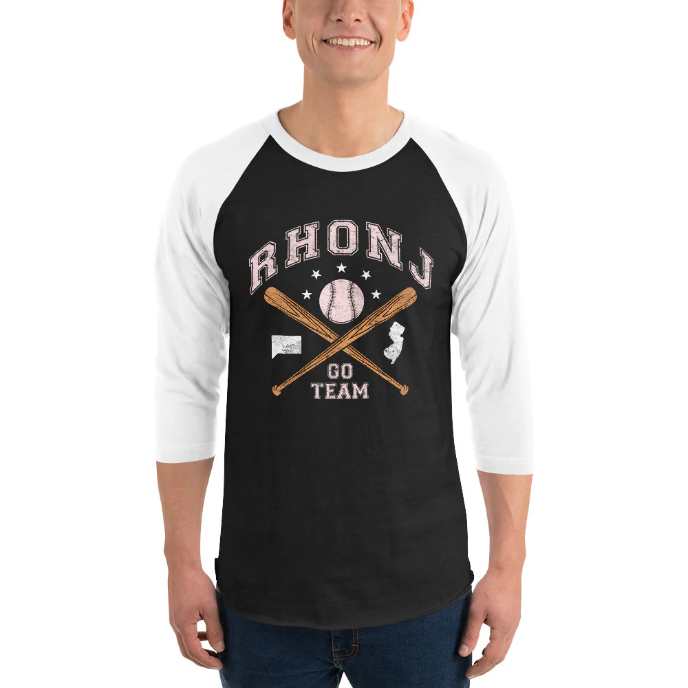 The Real Housewives of New Jersey Baseball Logo Raglan - Image 2