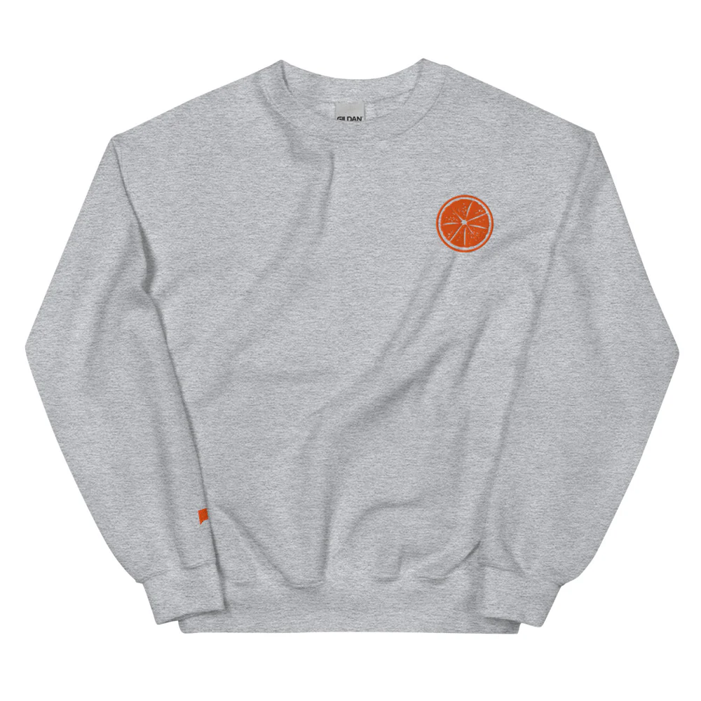 The Real Housewives of Orange County Orange Embroidered Crewneck