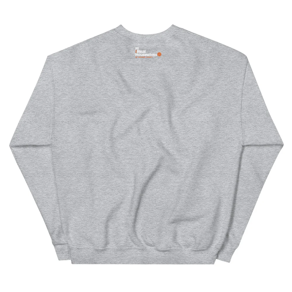 The Real Housewives of Orange County Orange Embroidered Crewneck - Image 3