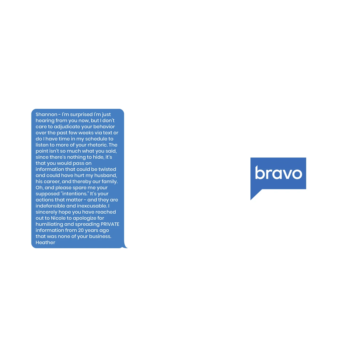 The Real Housewives of Orange County Heather Dubrow Text Message White Mug - Image 3