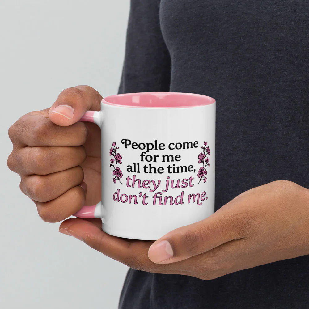 The Real Housewives of Potomac People Come For Me All The Time Two-Tone Mug - Image 5