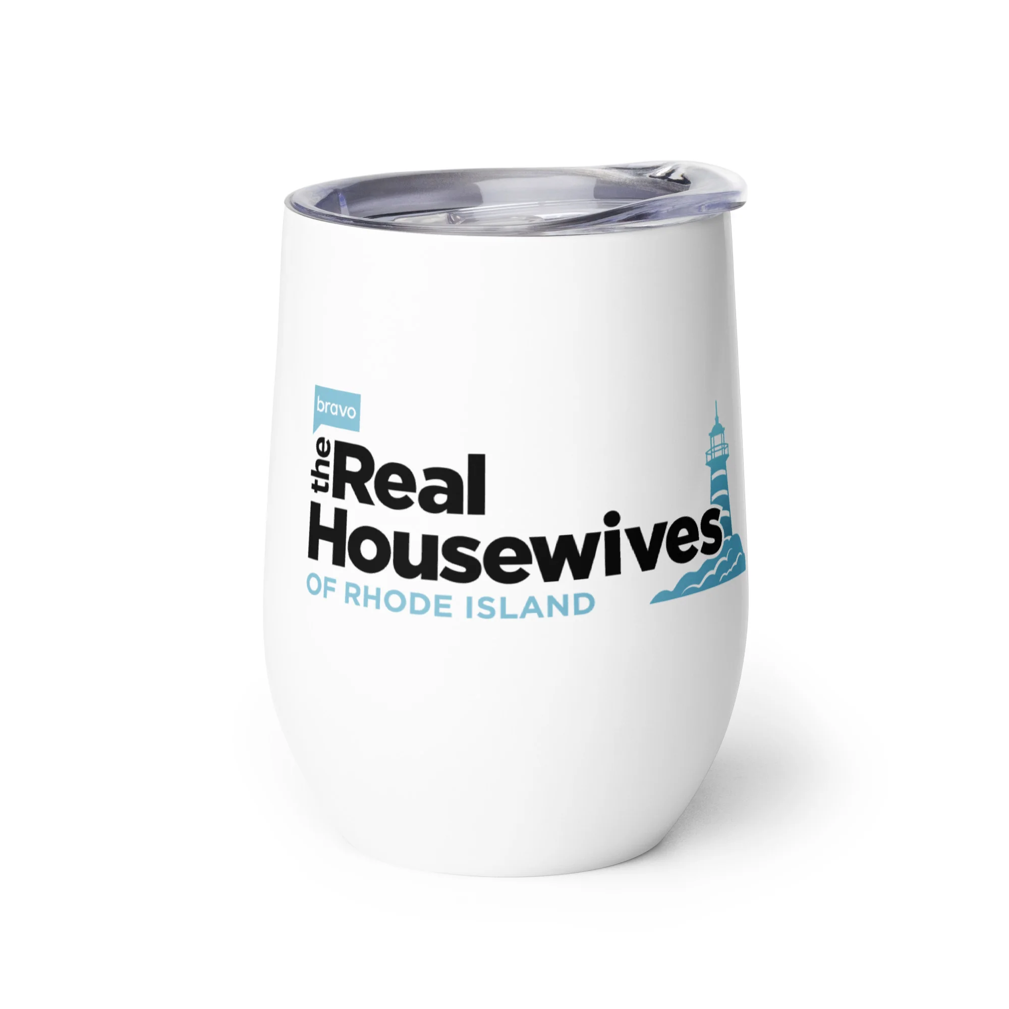 The Real Housewives of Rhode Island Wine Tumbler Logo