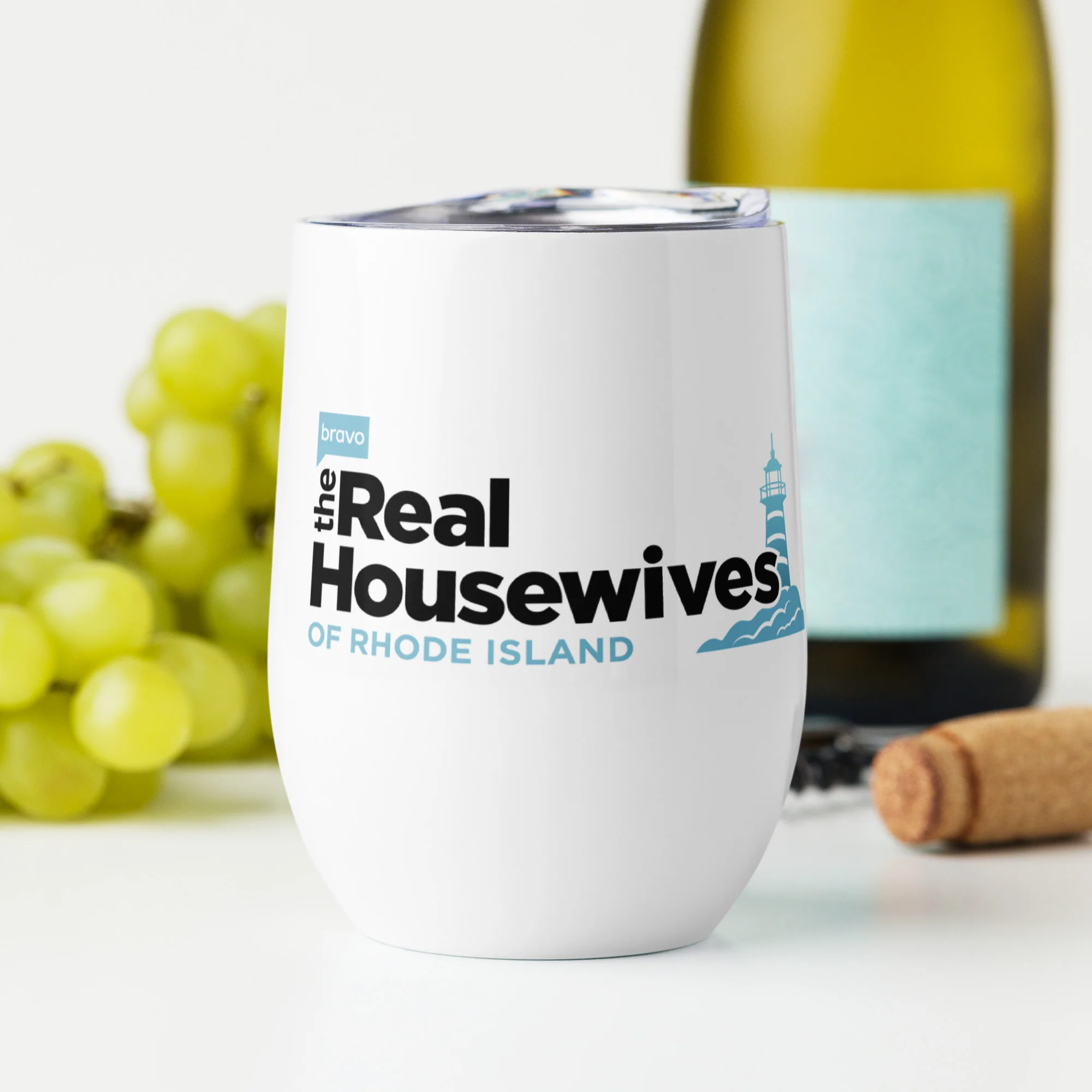 The Real Housewives of Rhode Island Wine Tumbler Logo - Image 2