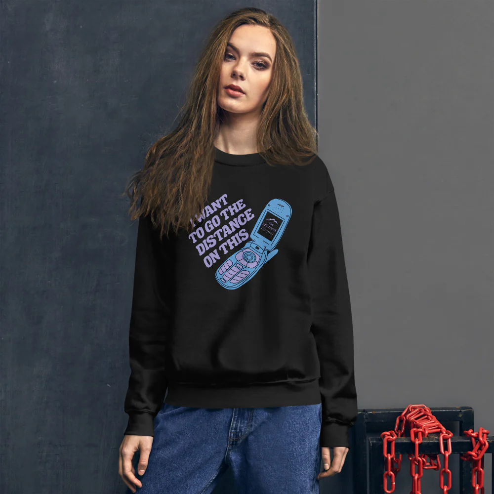 The Real Housewives of Salt Lake City Go the Distance Phone Crewneck - Image 3