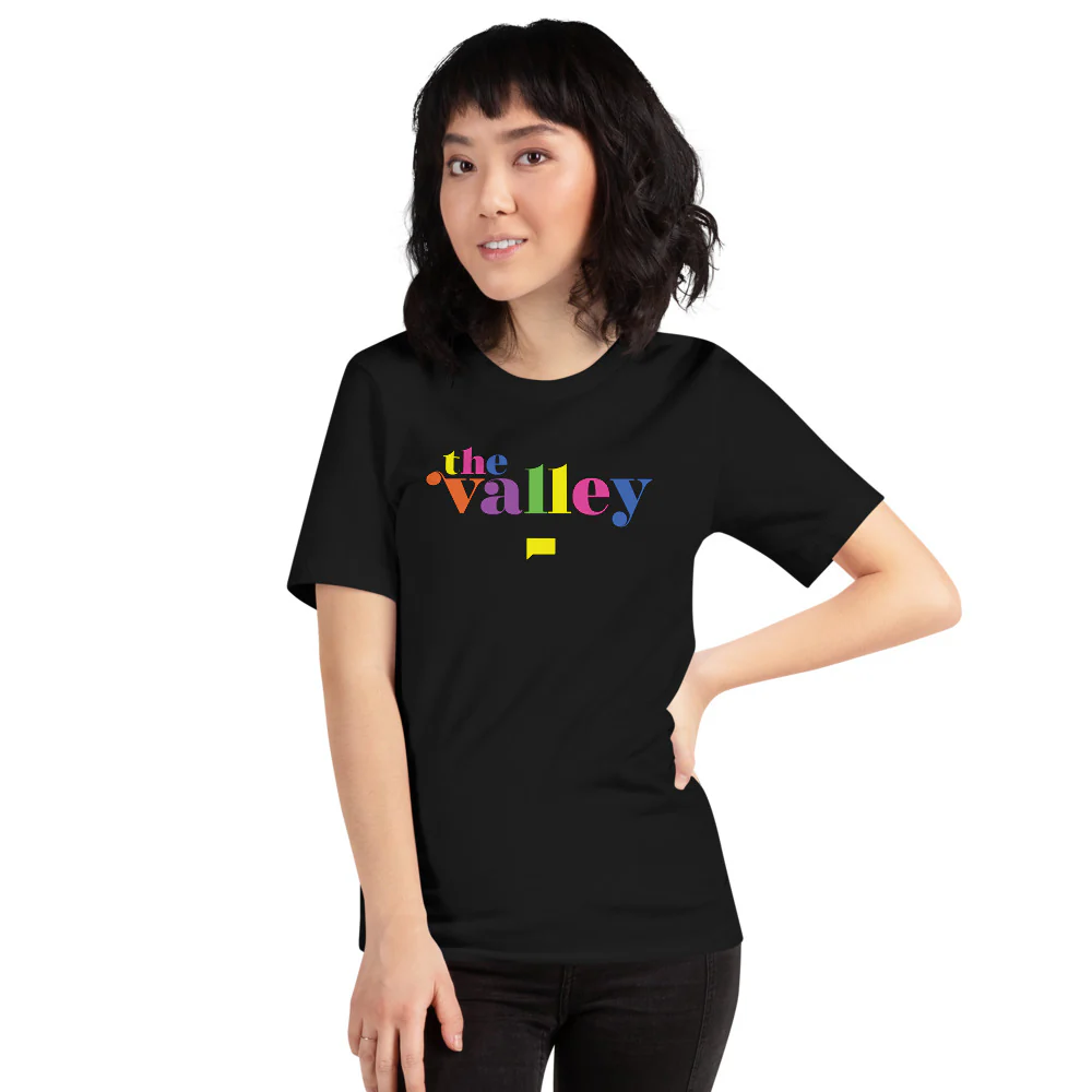 The Valley Rainbow Logo T-Shirt - Image 3