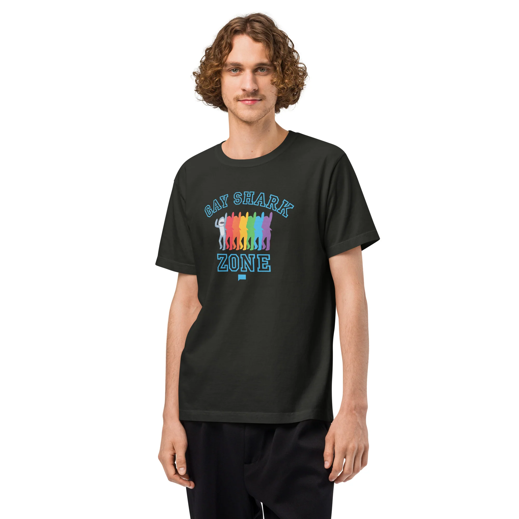 Watch What Happens Live Oversized T-Shirt Gay Shark Zone - Image 5
