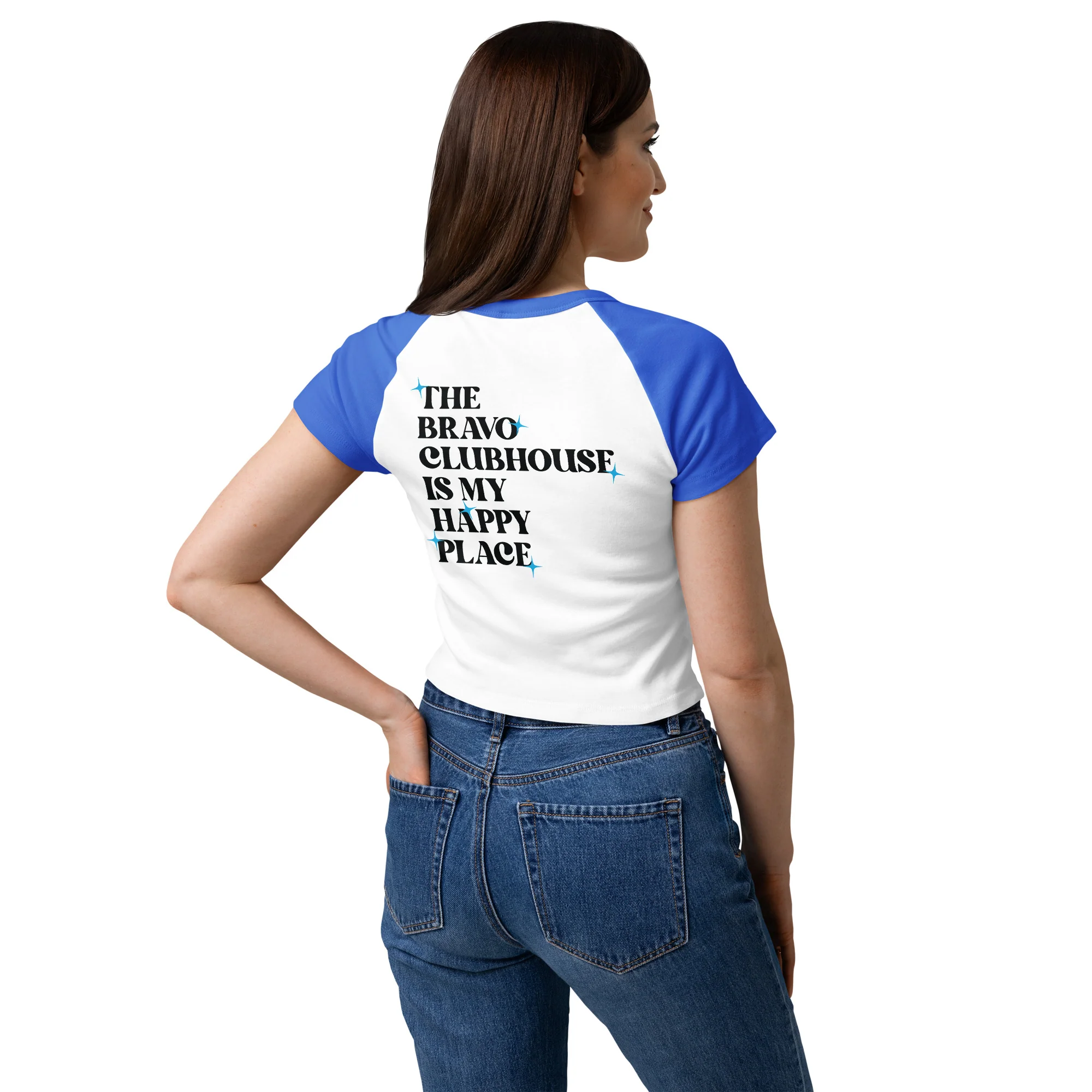 Watch What Happens Live Raglan Tee The Bravo Clubhouse Is My Happy Place - Image 7