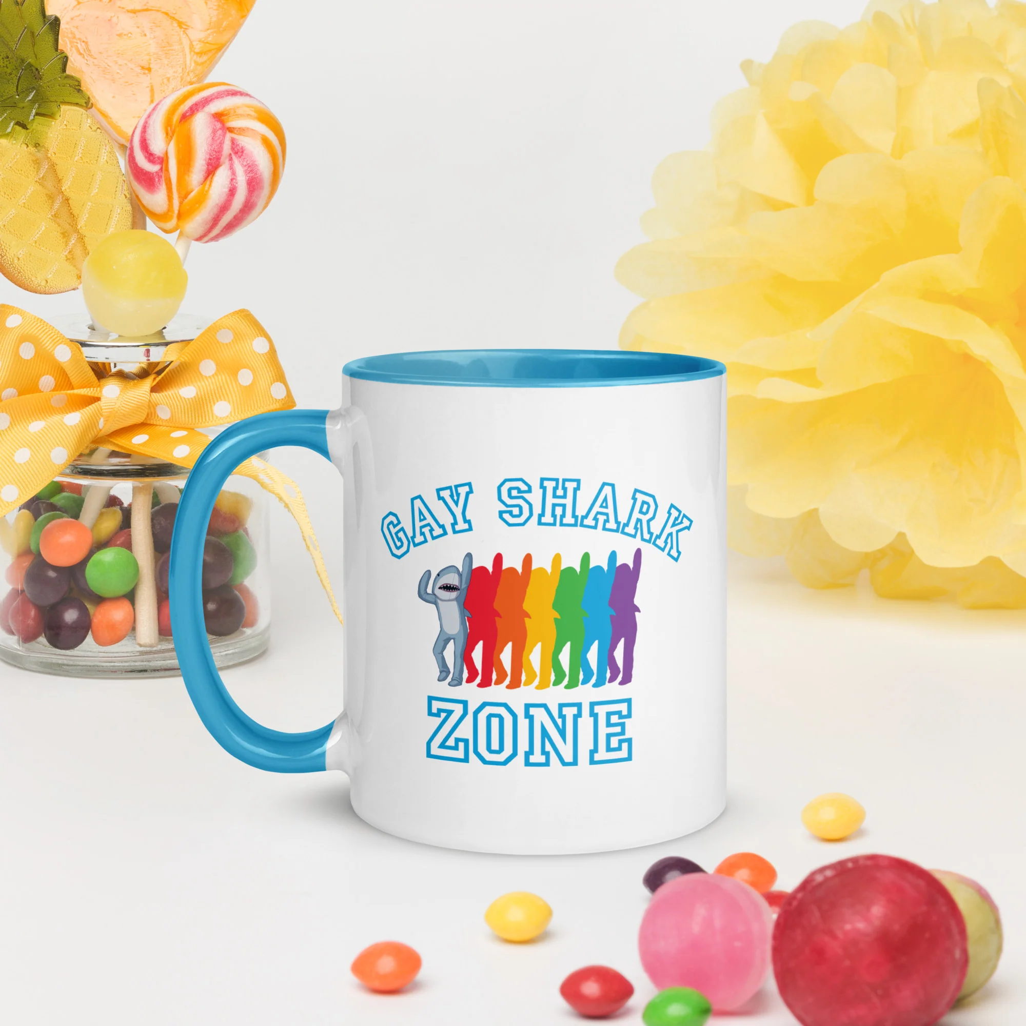 Watch What Happens Live Two-Tone Mug Gay Shark Zone - Image 5
