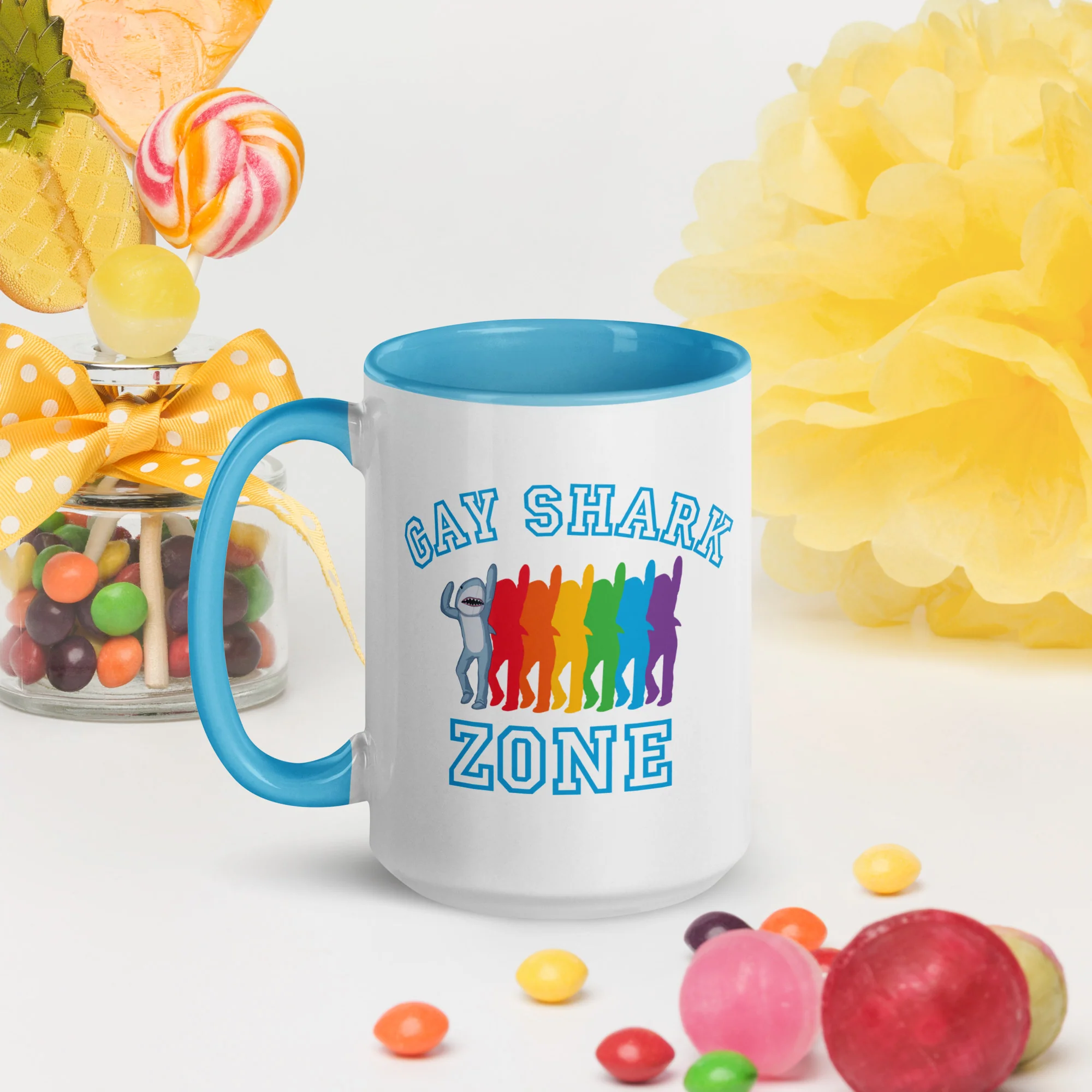 Watch What Happens Live Two-Tone Mug Gay Shark Zone - Image 7