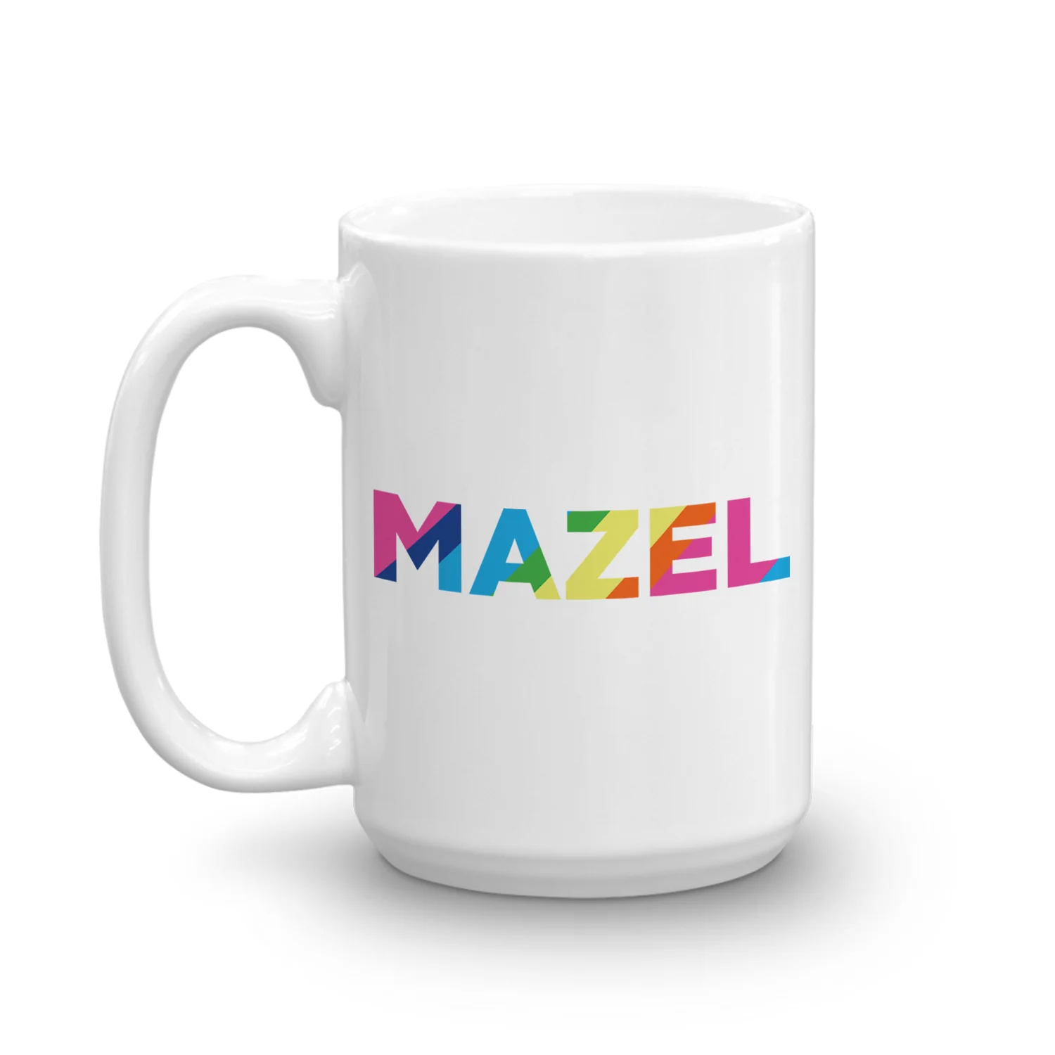 Watch What Happens Live with Andy Cohen Mazel Rainbow White Mug - Image 4